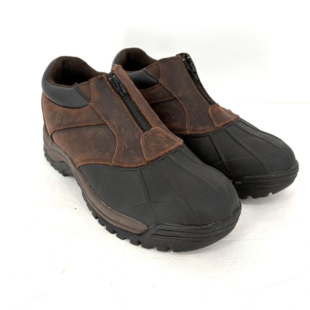 Propet Blizzard Waterproof Snow Boots Men's 13 5E Extra Wide Brown Zip